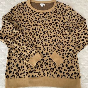 J Crew leopard sweater